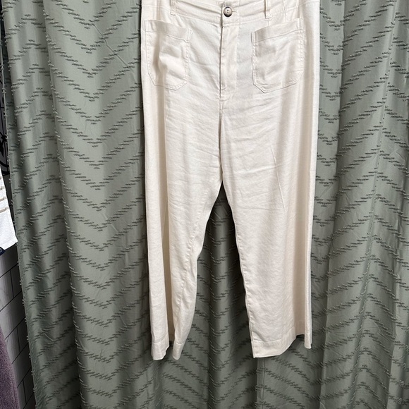 Anthropologie Maeve The Colette Cropped Wide-Leg Pants size 32 - Picture 2 of 9